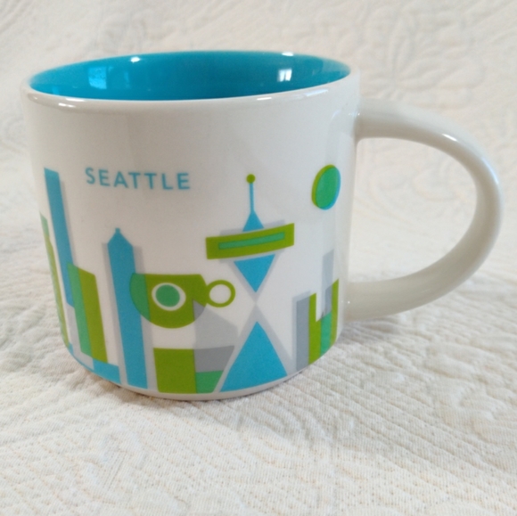 Starbucks Seattle Coffee Mug You Are Here Collection Series 14 Oz 2015 Cup - Picture 1 of 8